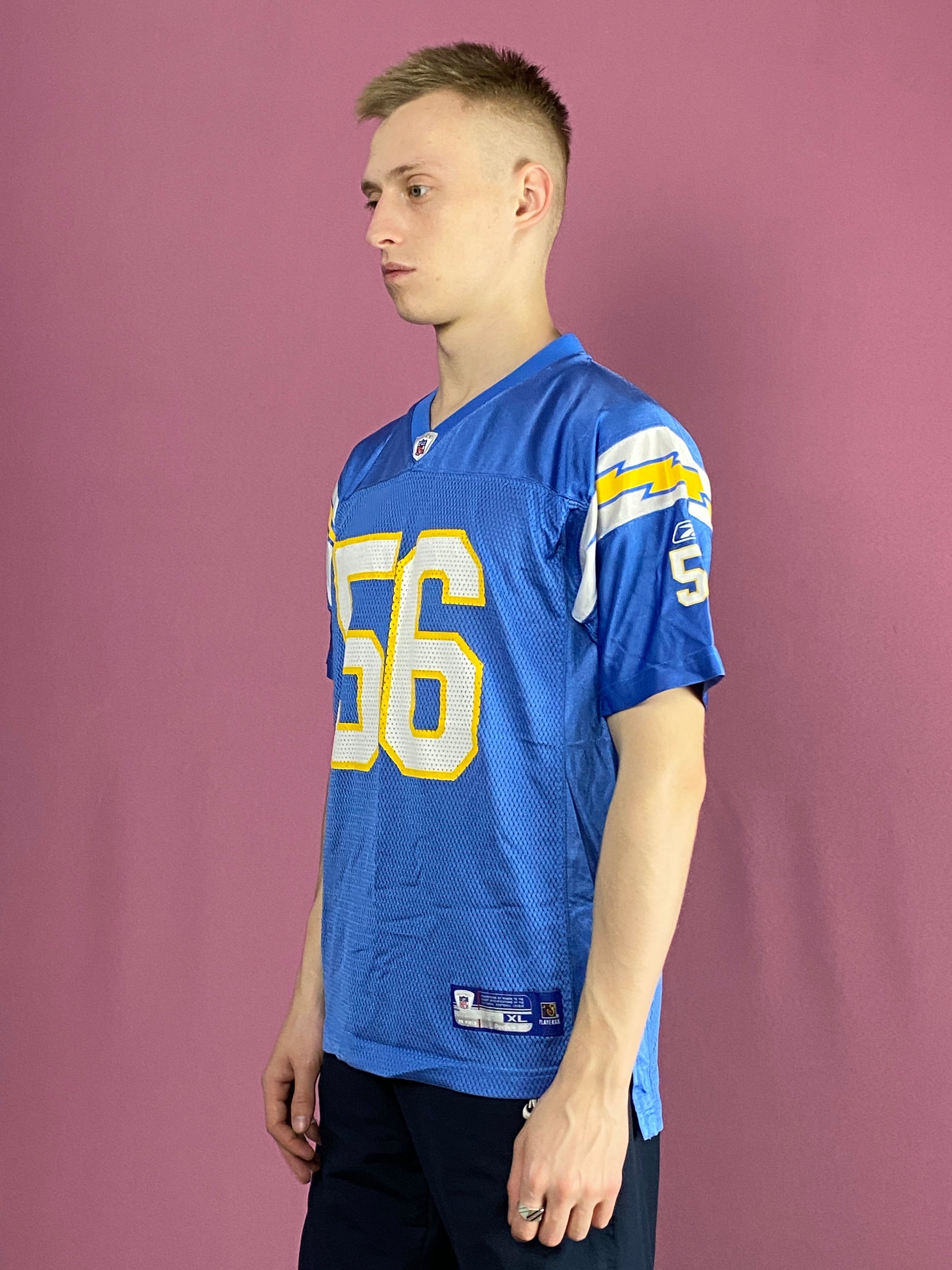 Shawne Merriman Reebok NFL Youth T-Shirt - XL Blue Polyester