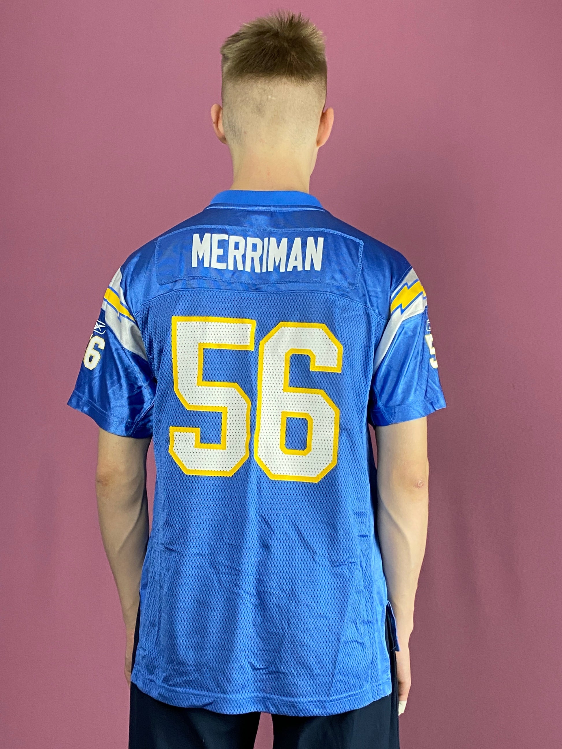 Shawne Merriman Reebok NFL Youth Jersey T-Shirt - XL Blue Polyester