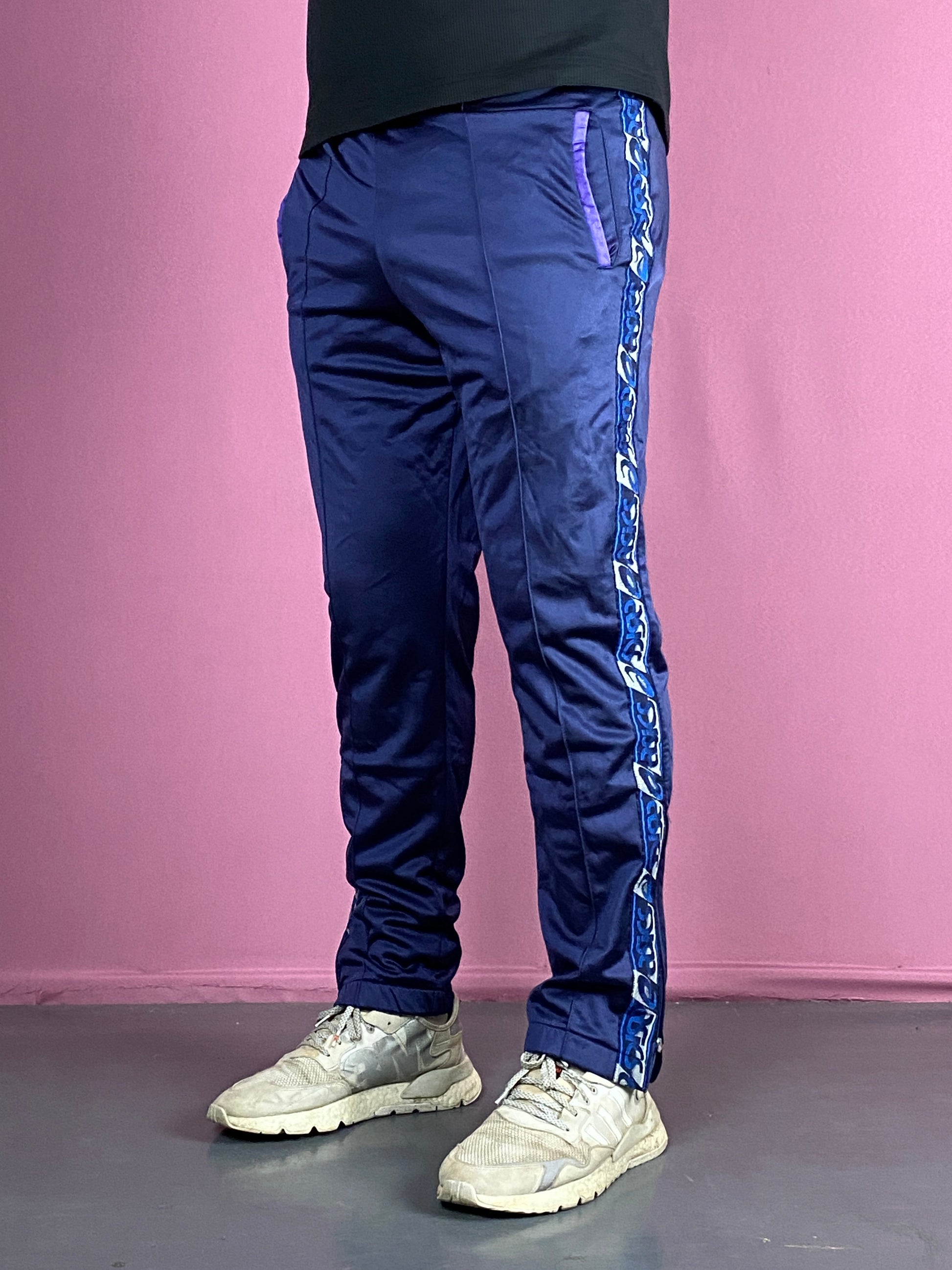 90s Asics Vintage Track Pants - XL Purple Polyester