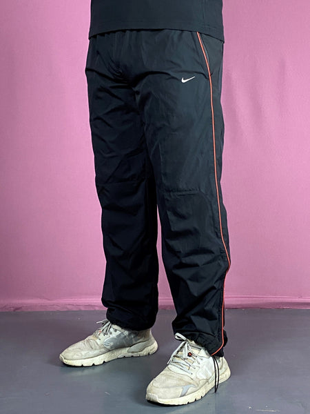 Nike Vintage Men's Y2K Track Pants - XL Black Polyester