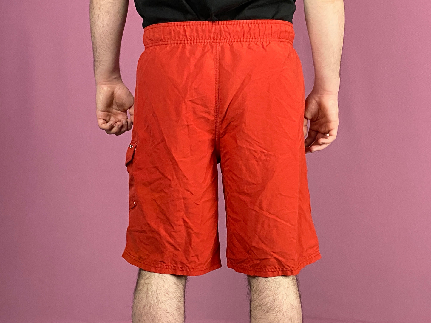 Oakley Vintage Men's Shorts - Medium Red Polyester