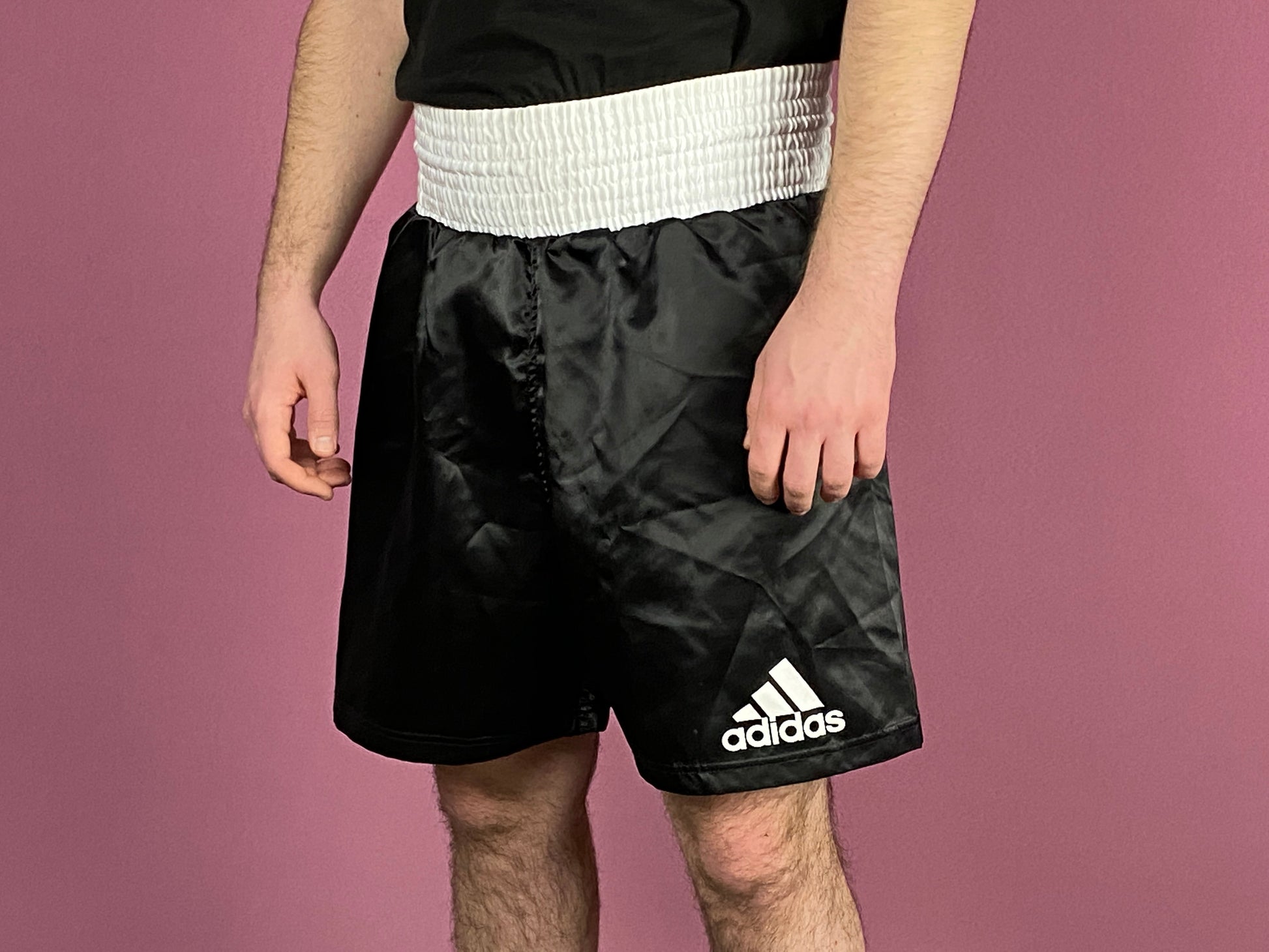 Adidas Men's Boxing Shorts - XS Black Polyester