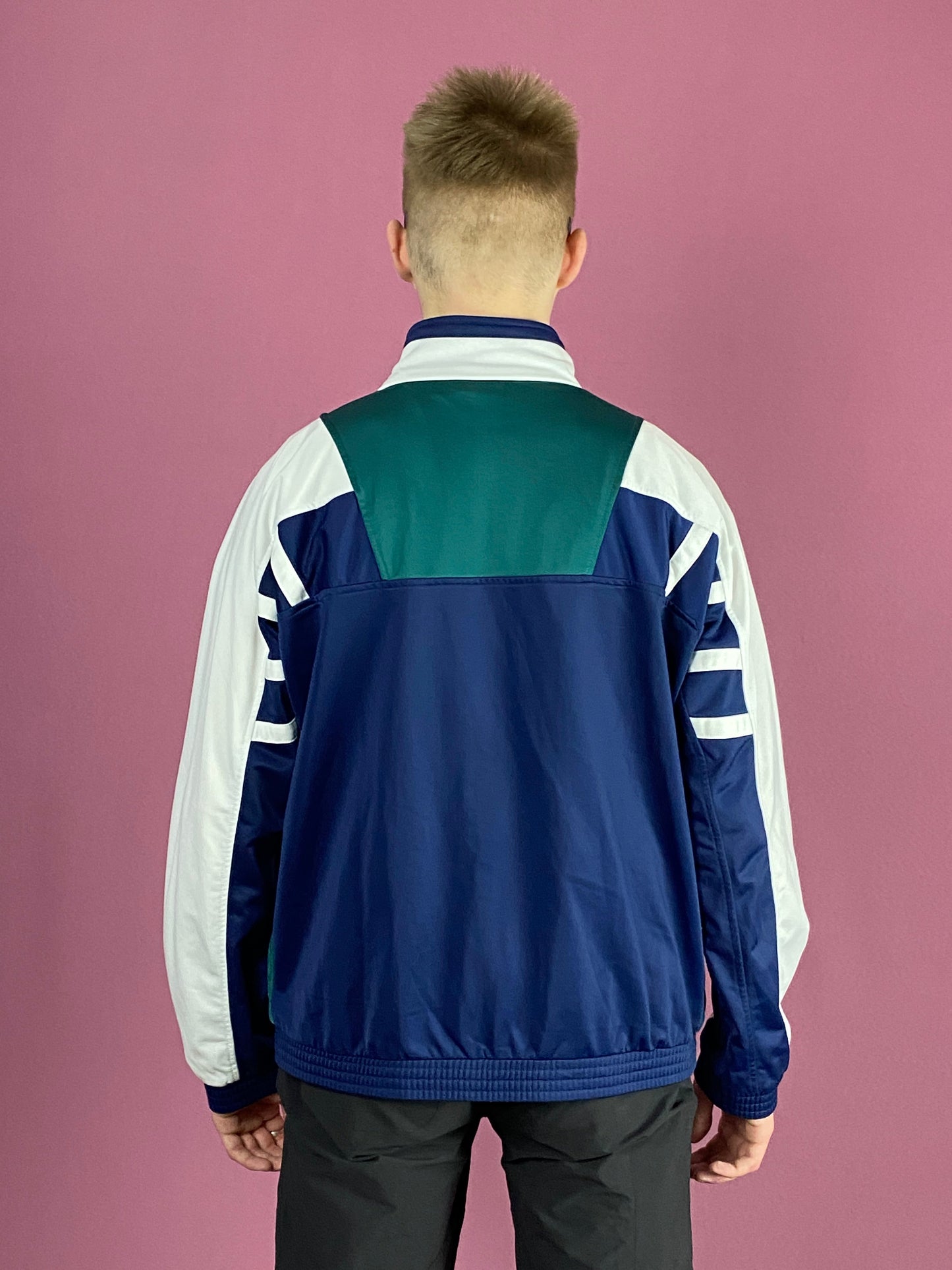 80s Puma Vintage Men's Track Jacket - Medium Blue Polyester