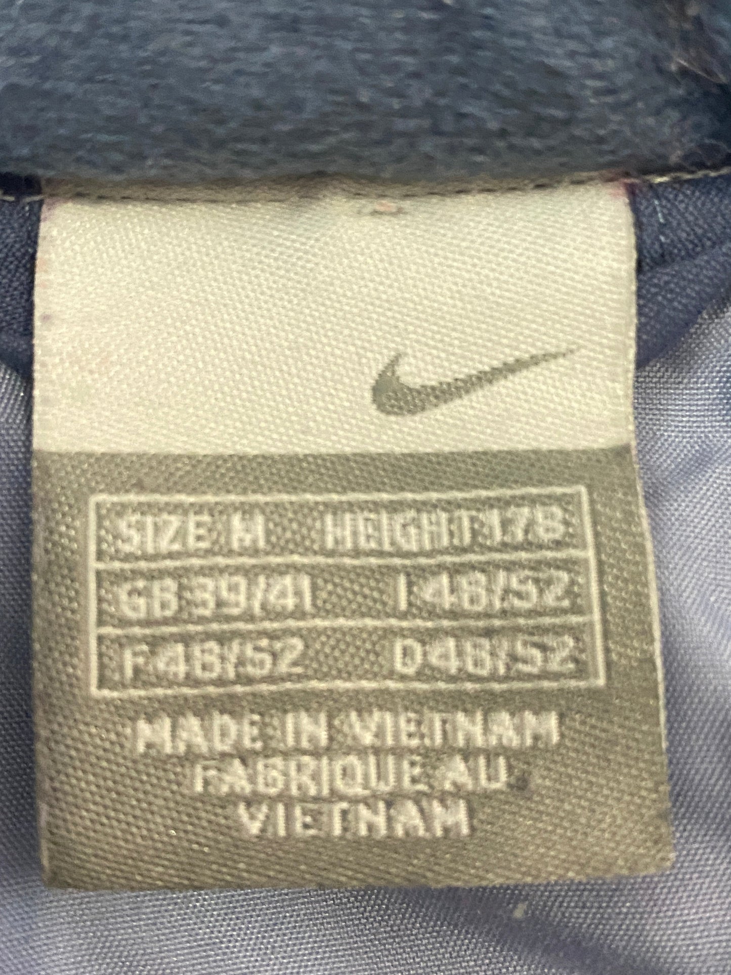 Nike Vintage Men's Puffer Jacket - Medium Gray Nylon